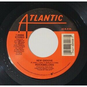 Rockmelons New Groove / Dreams In The Empty City 45 RPM Vinyl VG Synth-Pop '88